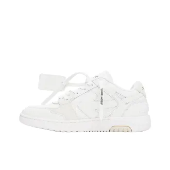 OFF WHITE Out Of Office Low Top Skateboard Shoes Men's White