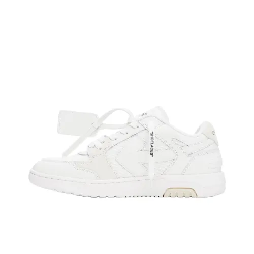 OFF WHITE Out Of Office Low Top Skateboard Shoes Men's White