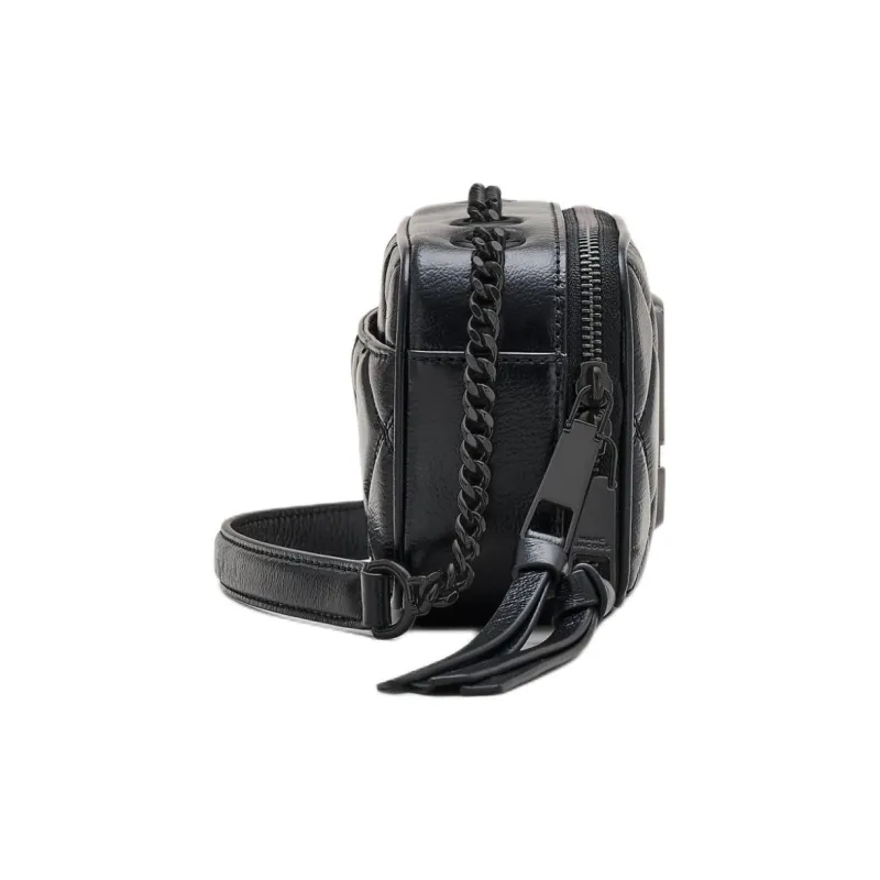 MARC JACOBS Leather Shoulder Bag, Crossbody Bag Women's Black-1