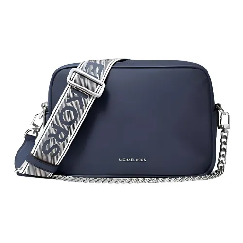 MICHAEL KORS Bryant Nylon Shoulder Bag Medium Size Women's Marine Blue