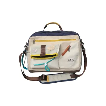 Ceion Keust Waterproof Oxford Shoulder Bag, Crossbody Bag, Handbag Regular Unisex Black/White