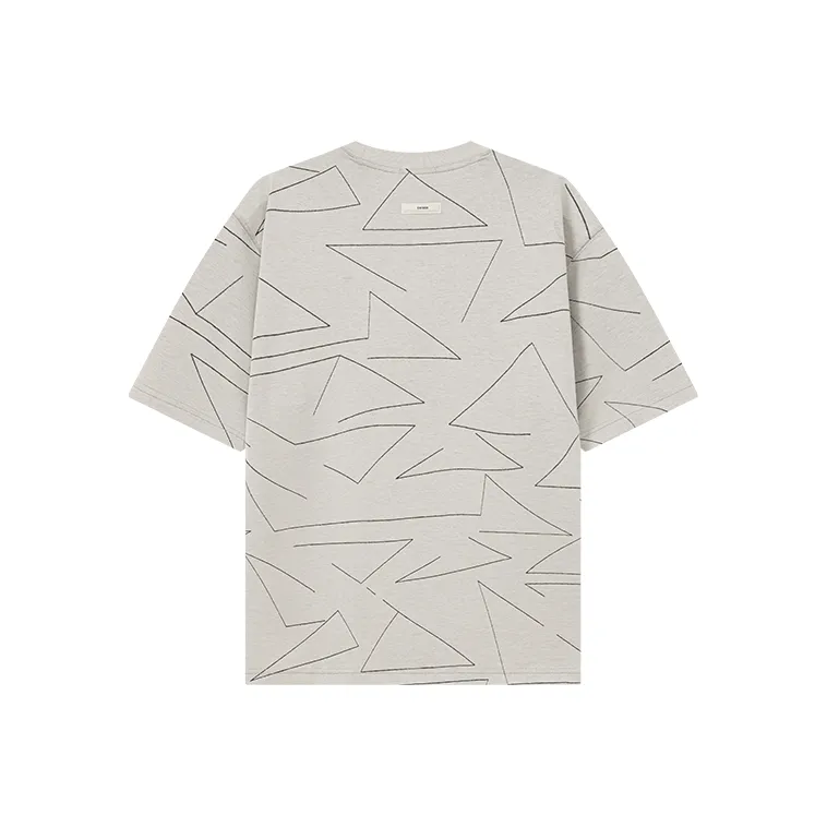 CAISEDI T Shirt Men's Light Gray-1