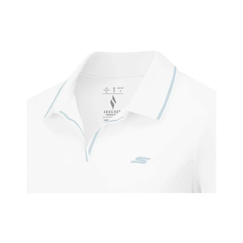 Skechers Basic Sports Series Polo Shirt Women's Bright White/0019-2