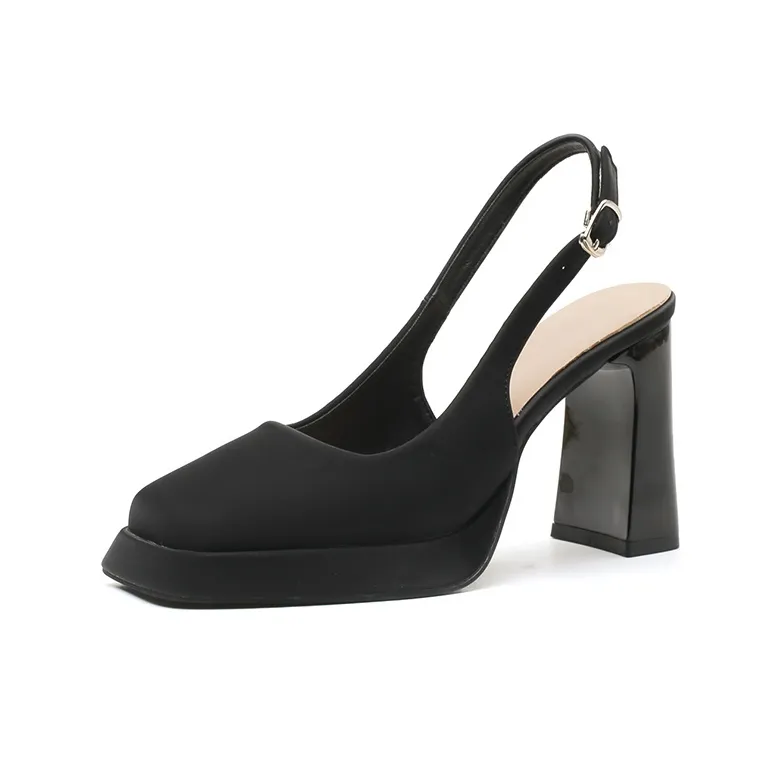 Zubumei High Heels Women's Black, Ecru-0