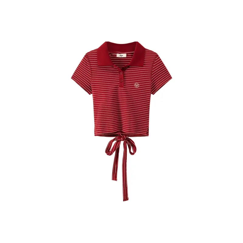 CHUU T Shirts Women's Vintage Red-0