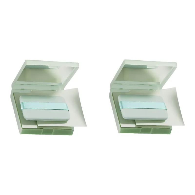 XUNFUJI Portable Powder Compactor Mirror Case Storage Facial Oil Absorbing Paper-13