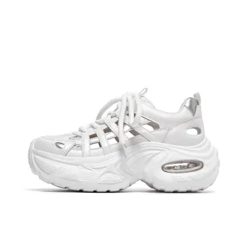 Lee Cooper Slip Resistant, Abrasion Resistant, Breathable, Height Increasing Low Top Chunky Sneakers Women's