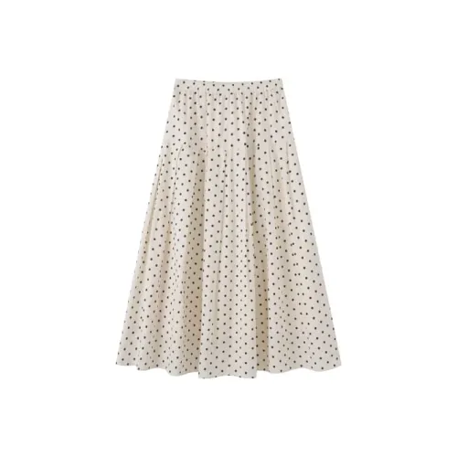 Homemade Willow Silk Casual Long Skirt Women's