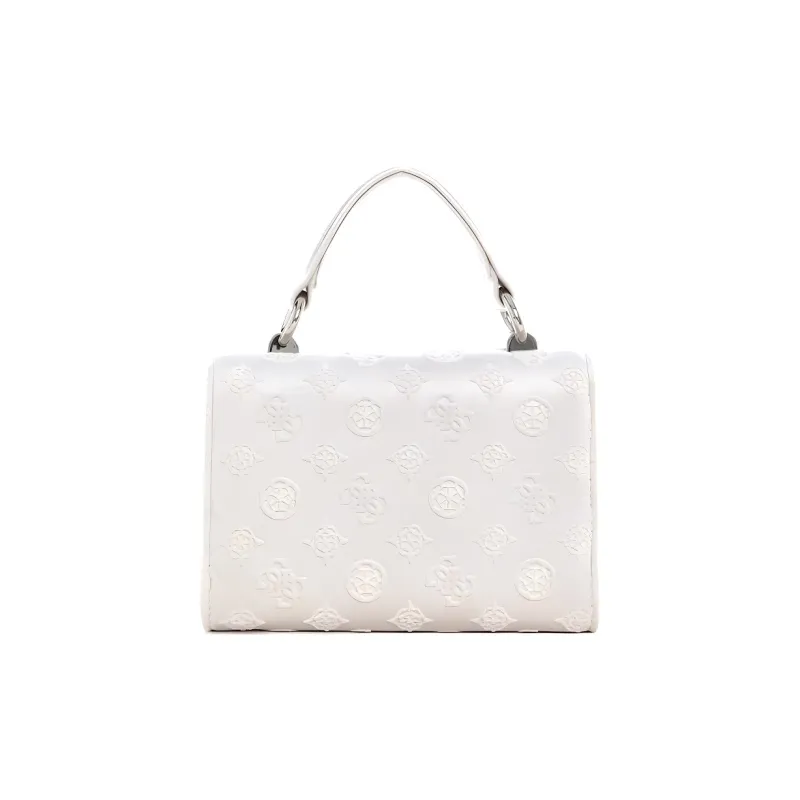 GUESS Fabric Envelope Bag Handbag Medium Size Women's Silver-2