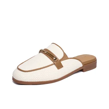 JOSINY Rubber Sole Abrasion Resistant Closed Toe Slippers Women's