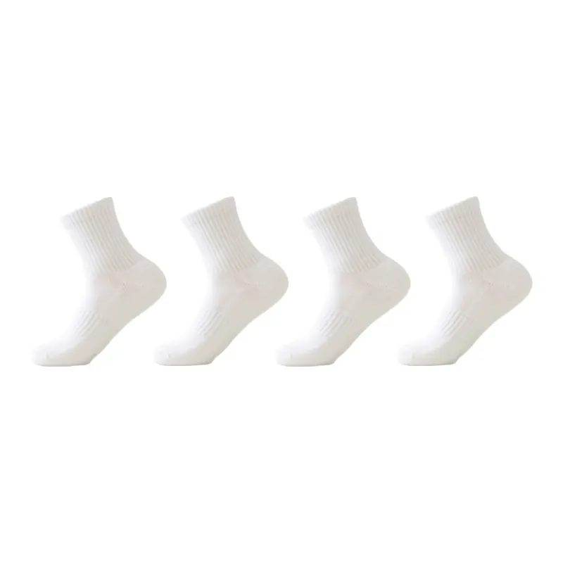 PLANDOO Mid Calf Socks Unisex 4 Pack-0