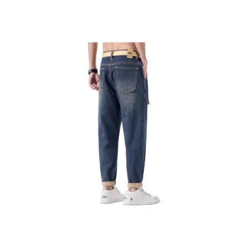 HANDAIWEI Jeans Unisex Vintage Blue