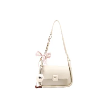 ResNonverba PU Shoulder Bag Women's Ecru/Khaki/Black