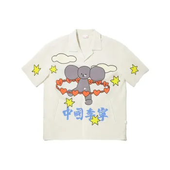 LiNing x TAKASHA,LIANMINGKUAN Shirt Unisex Silver Birch Gray