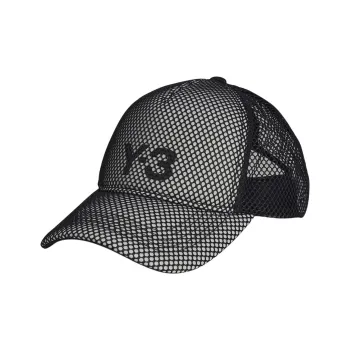 Y 3 Polyester Baseball Caps Unisex Black White