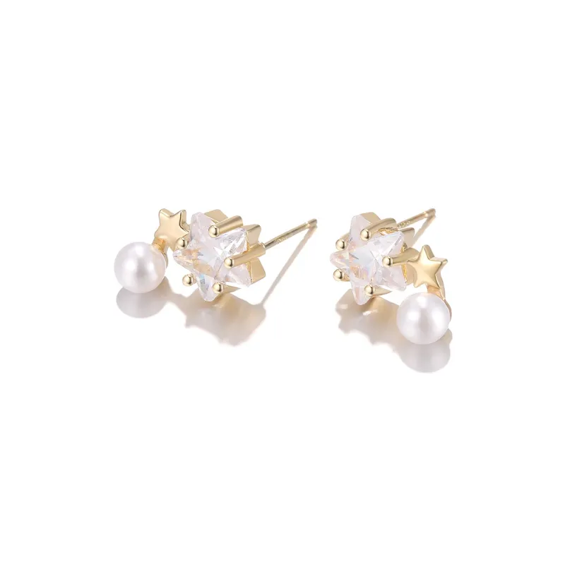 Clect Eco Friendly Alloy Stud Earrings Women's-1