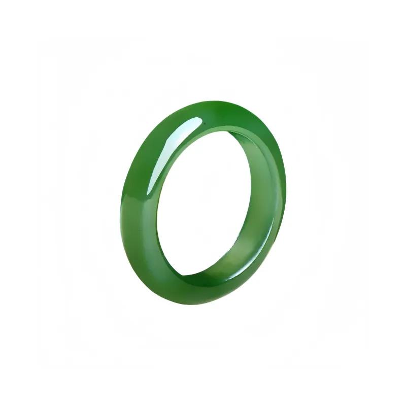 MY WORLD BEGINS AND ENDS WITH YOU Hetian Jade Rings Jasper Unisex-0