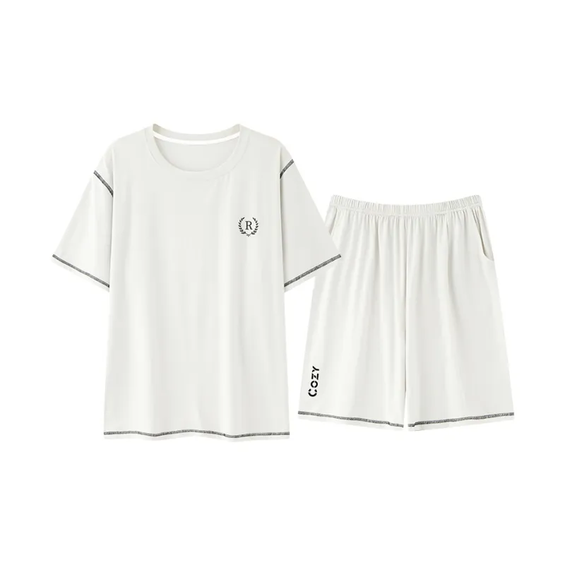 Close fitting Areas Pajama Set Men's-4