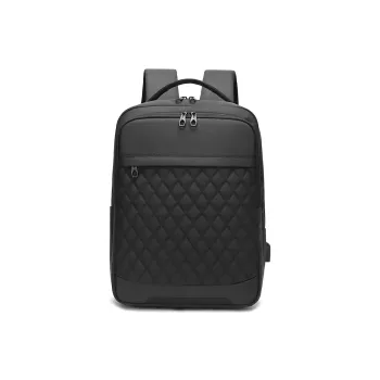 OUZIHUANG Oxford Backpack Men's Black/Blue/Gray