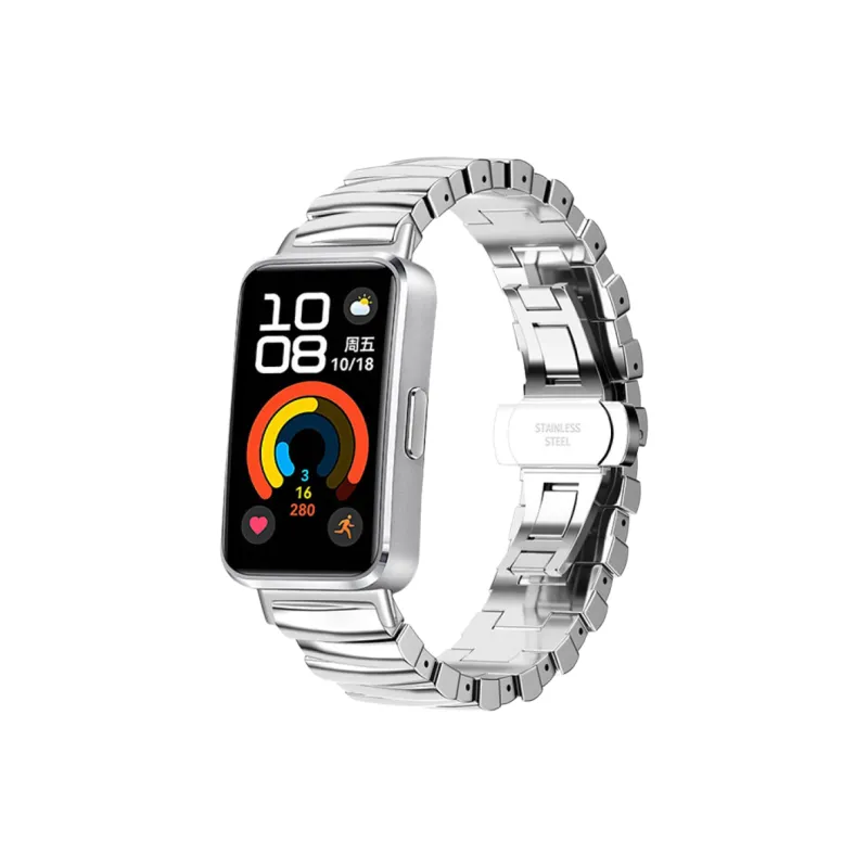 FZRT Huawei Honor Compatibility Watch Band 167mm Stainless Steel, Zinc Alloy Material-5
