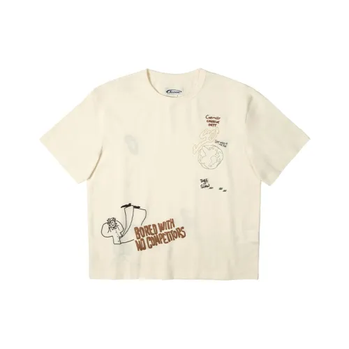 CHEMIST CREATIONS 밀크 화이트 남녀공용 티셔츠
