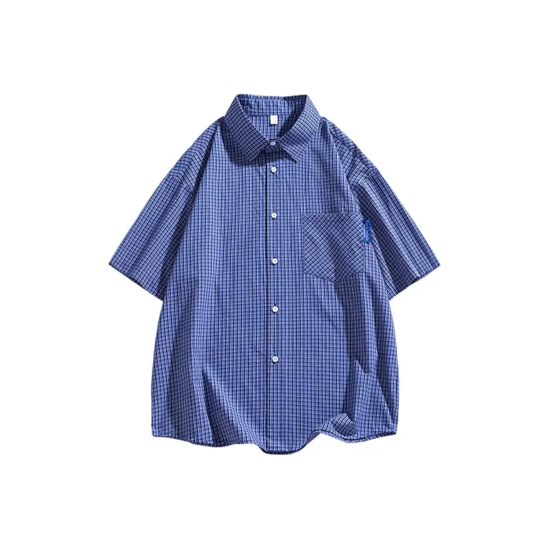 EMINU Shirts Unisex Colorful Blue-0