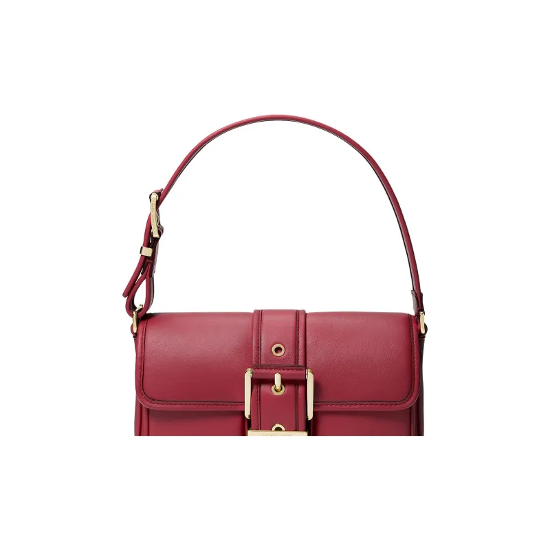 MICHAEL KORS Colby Leather Handbag Shoulder Bag Medium Size Women's Deep Red-3