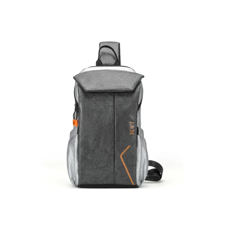 L&M Oxford Sling Bag Men's Green/Gray-5