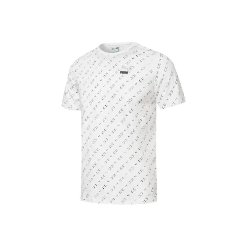 PUMA T Shirt Men's Sapphire Blue Full Print