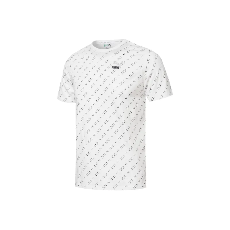 PUMA T Shirt Men's Sapphire Blue Full Print-0