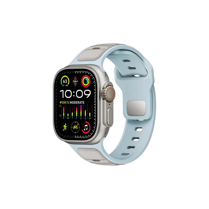 KVZUVUU Apple Compatibility Watch Band Silicone Material-18