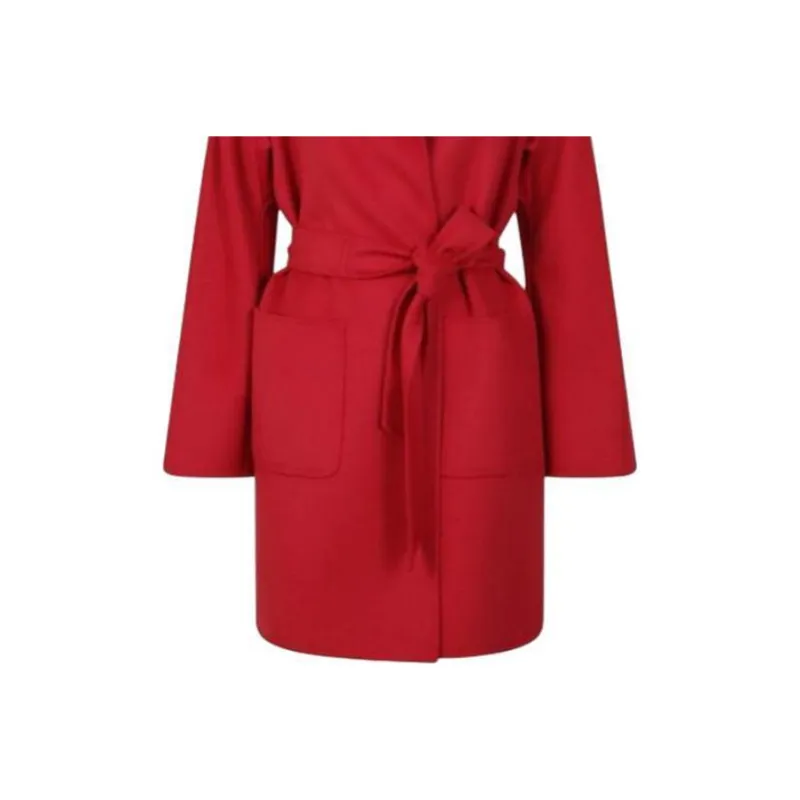MaxMara Studio Belted Long Sleeved Coat-2