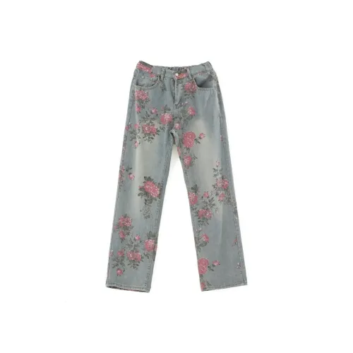 WARNING LIGHT Jeans Unisex Blue