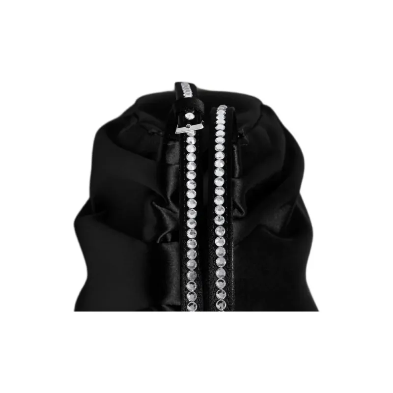 AMINA MUADDI Brass Tote Bag, Shopping Bag, Handbag Women's Black-4