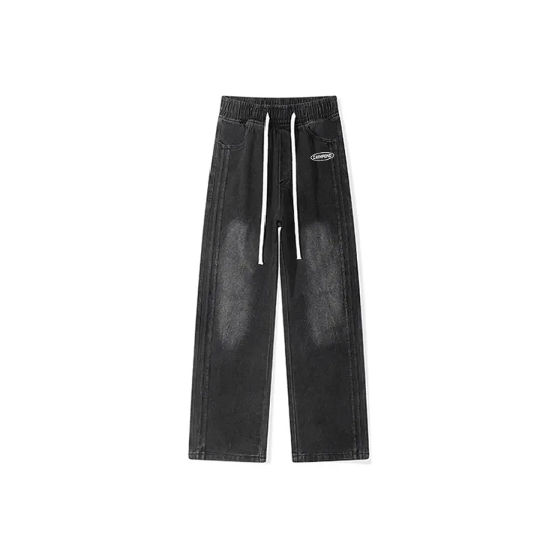 Chinpeno Jeans Unisex Stone Washed Black-0