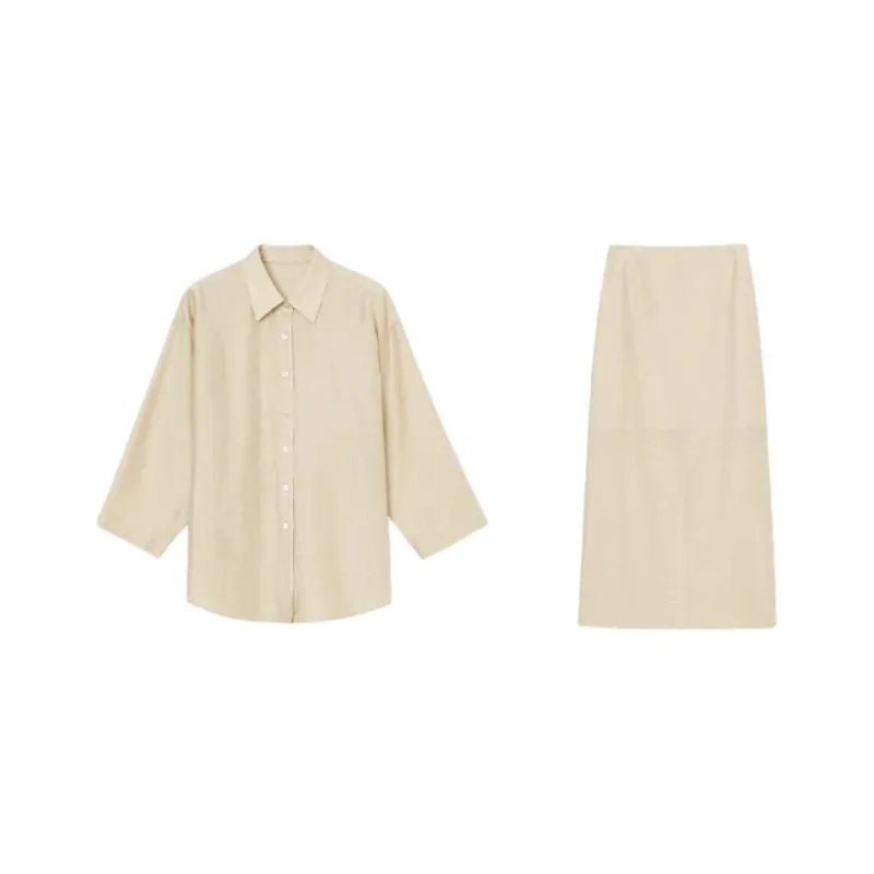 Orange Desire Shirt Matching Set Women's-3
