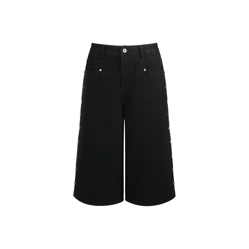 TERRA INCOGNITA Denim Shorts Unisex Black-0