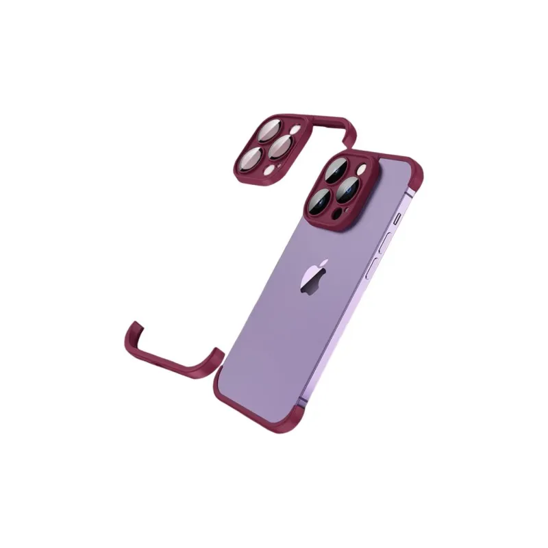 HUINIAN Silicone, PC, Microfiber Material Borderless Phone Cases Compatibility Apple 16 Pro Max, IPhone 15, 14, 13, 12-3