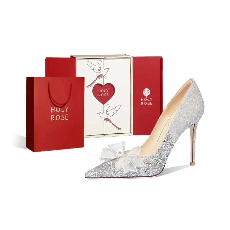 Holy Rose High Heels Women's Silver-8
