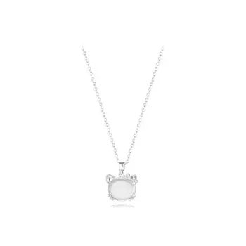 WINGSTOP Glass Cat Eye Necklaces Women's