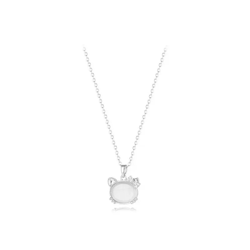 WINGSTOP Glass Cat Eye Necklaces Women's-0
