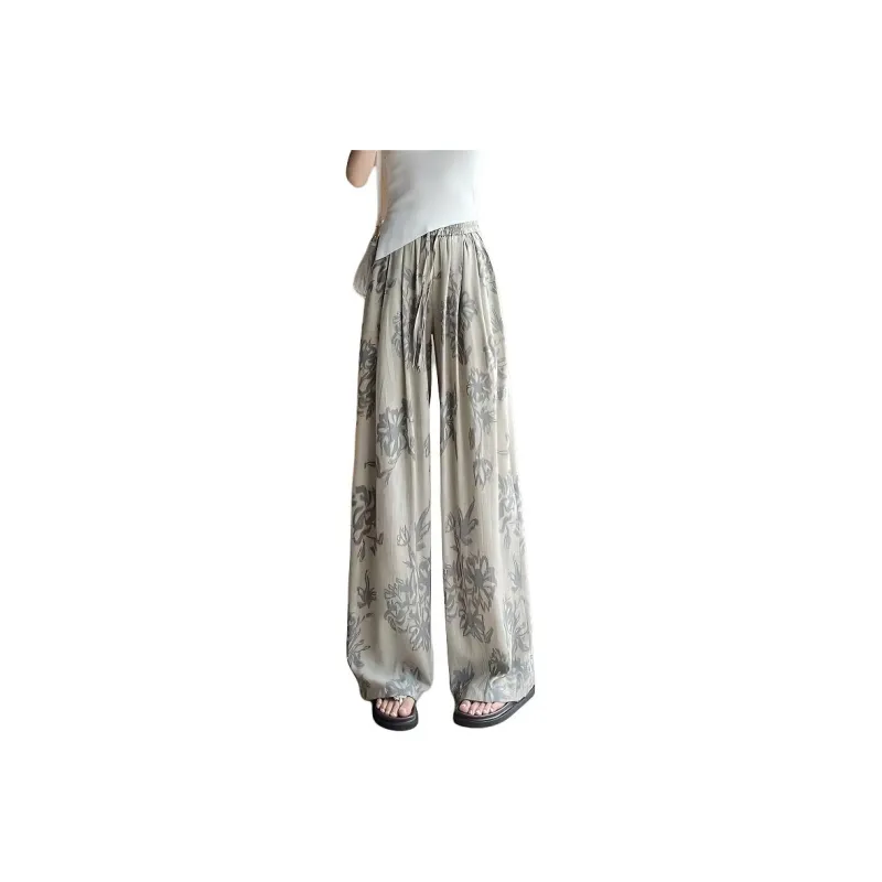 Flowers In Water Casual Pants Women's-7