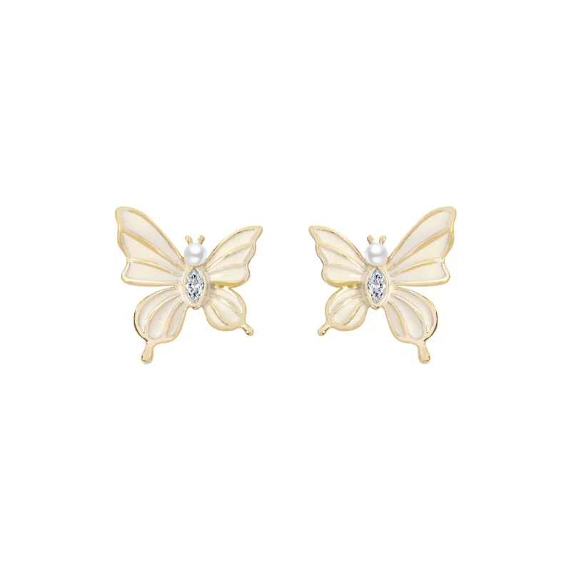 KEYS VIA Copper Alloy Stud Earrings Women's-0
