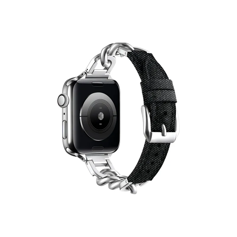 KVZUVUU Apple Compatibility Watch Band Metal-3