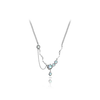 LuluCanaan Glass Cat Eye Necklaces Women's