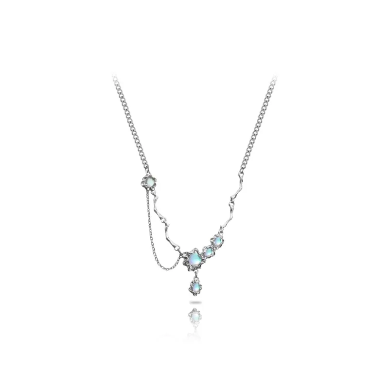 LuluCanaan Glass Cat Eye Necklaces Women's-0