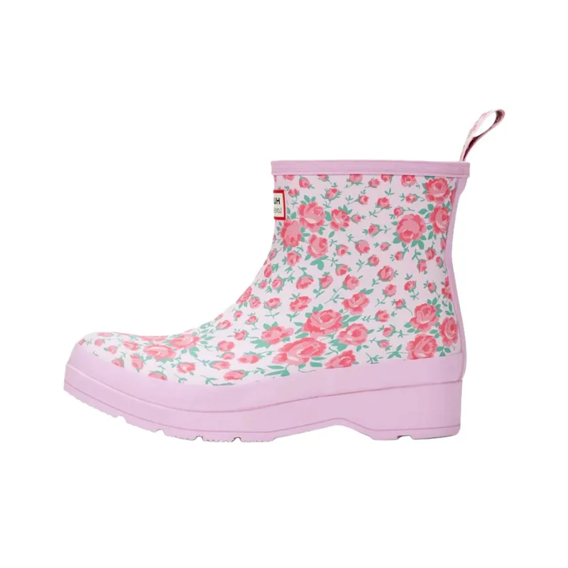 Hunter Play Short Rain Boots LoveShackFancy Sunrise Patchwork Print Women's-0