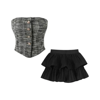 AFGGD Two Piece Skirt Sets Women's