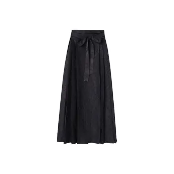 TEME Casual Long Skirts Women's Phantom Night Black