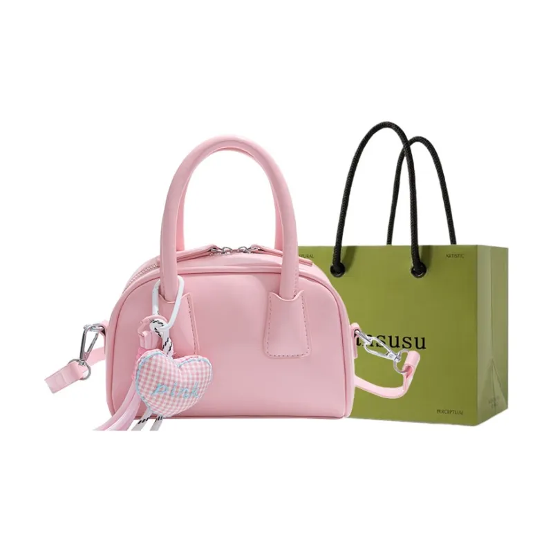 Bansusu PU Boston Bag, Shoulder Bag, Crossbody Bag, Handbag Women's Multicolor-4